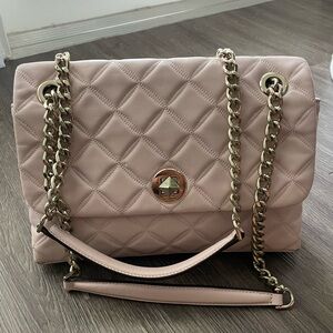 Kate Spade Blush Quilted Chain Shoulder Bag